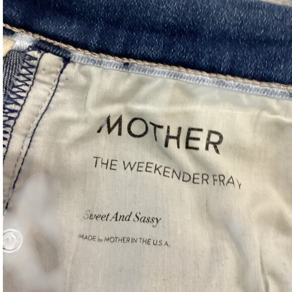 Mother Denim The Weekender Fray Jean In Sweet And Sassy Mid Rise Flare Size 29 - Picture 12 of 14